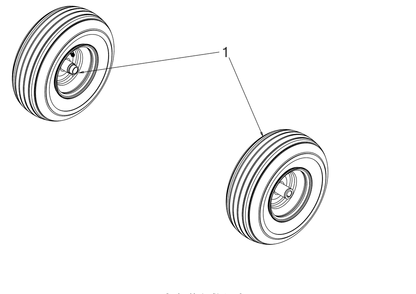 Wheels-Front Diagram and Parts List for RZT-S50KH (17ARCBDQ056)(2017) Cub Cadet Lawn Tractor